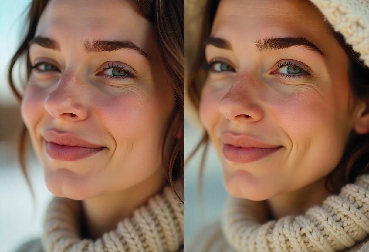 Real results from Skin Booster London treatment showing enhanced skin hydration and texture