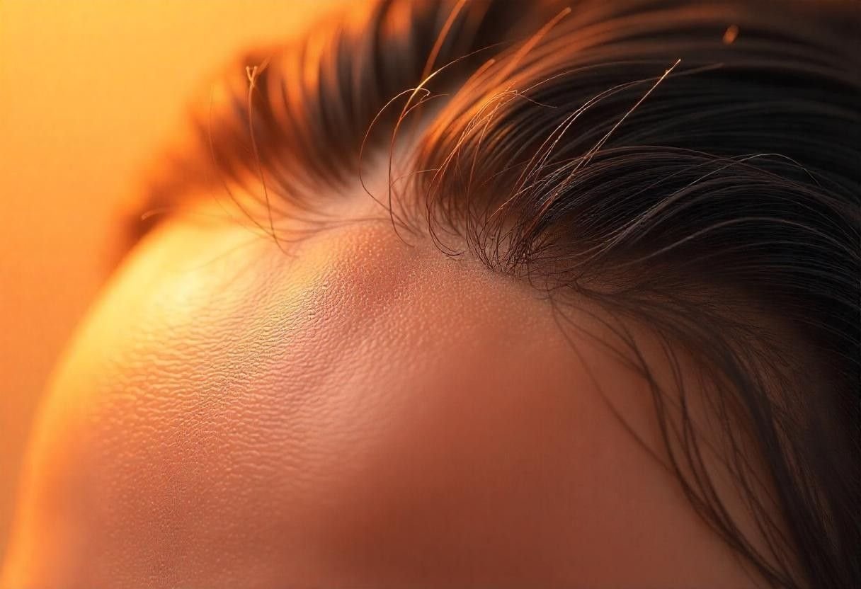 Scientific illustration of hair follicle rejuvenation through Hair Fillers treatment