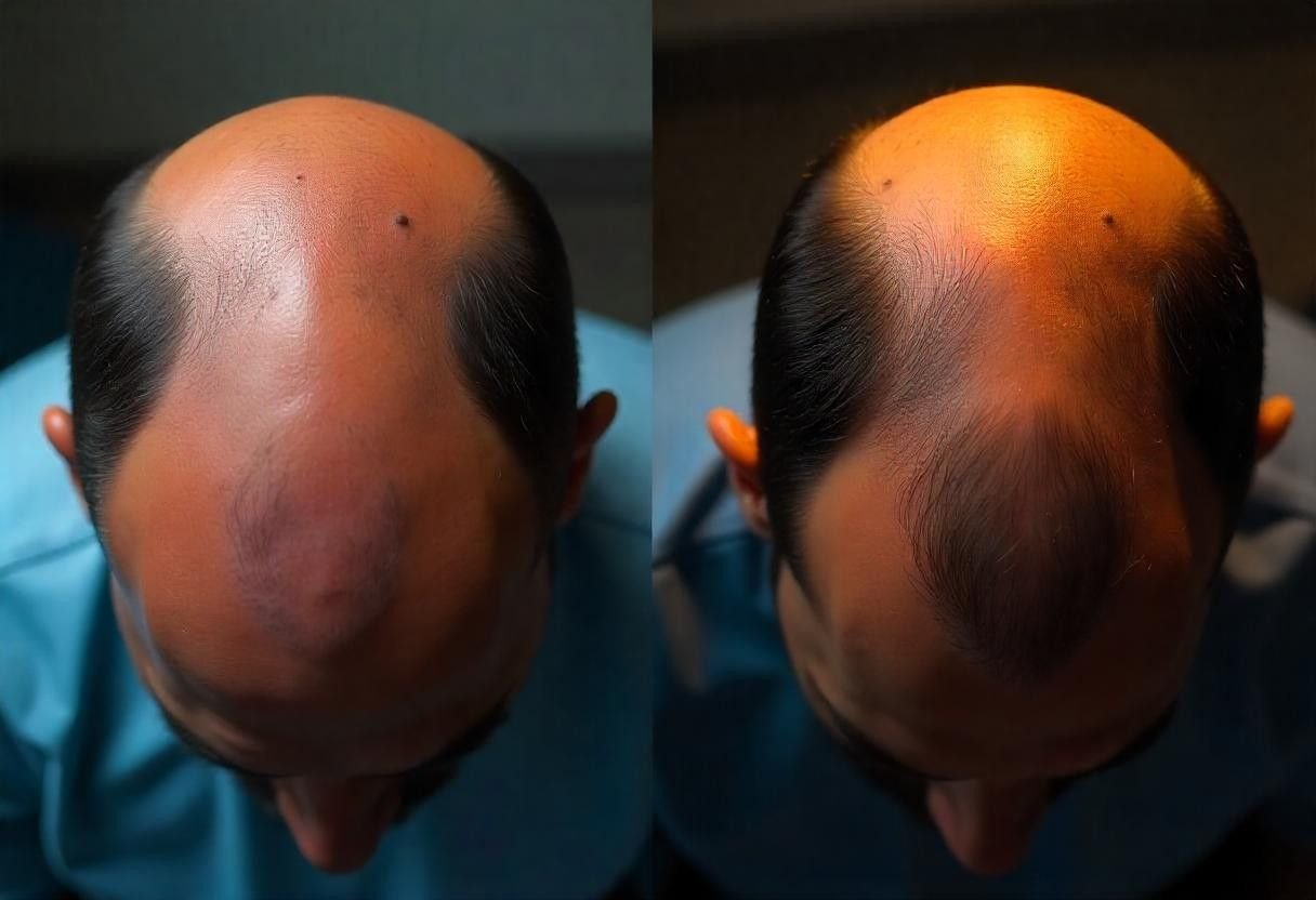 Dramatic hair transformation results from Hair Fillers London treatment at AM Aesthetics