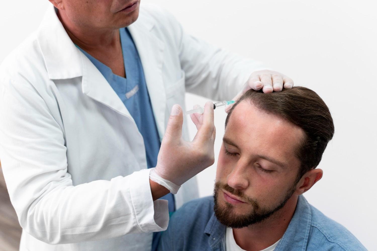 Skilled AM Aesthetics practitioner performing Hair Fillers Treatment London procedure