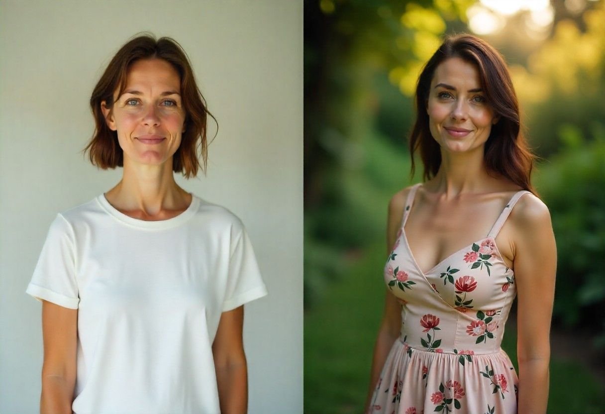 Facial volume restoration showing before and after face and neck treatment