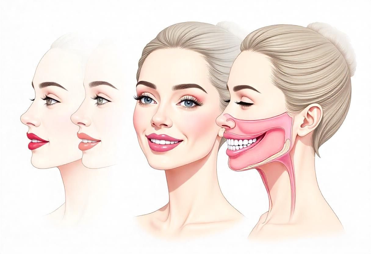 Advanced Botox treatment areas at AM Aesthetics London including brow shaping, jawline contouring, and neck rejuvenation.