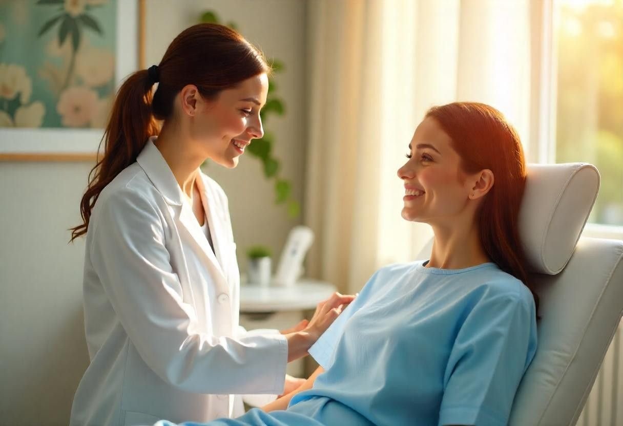 Professional body treatment consultation at AM Aesthetics London showing advanced laser technology and expert care