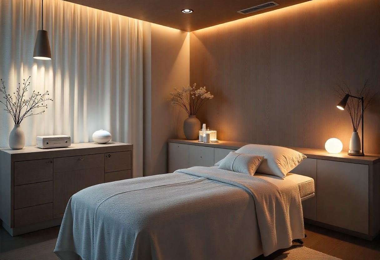 State-of-the-art AM Aesthetics laser treatments facility showcasing advanced technology and luxury client experience