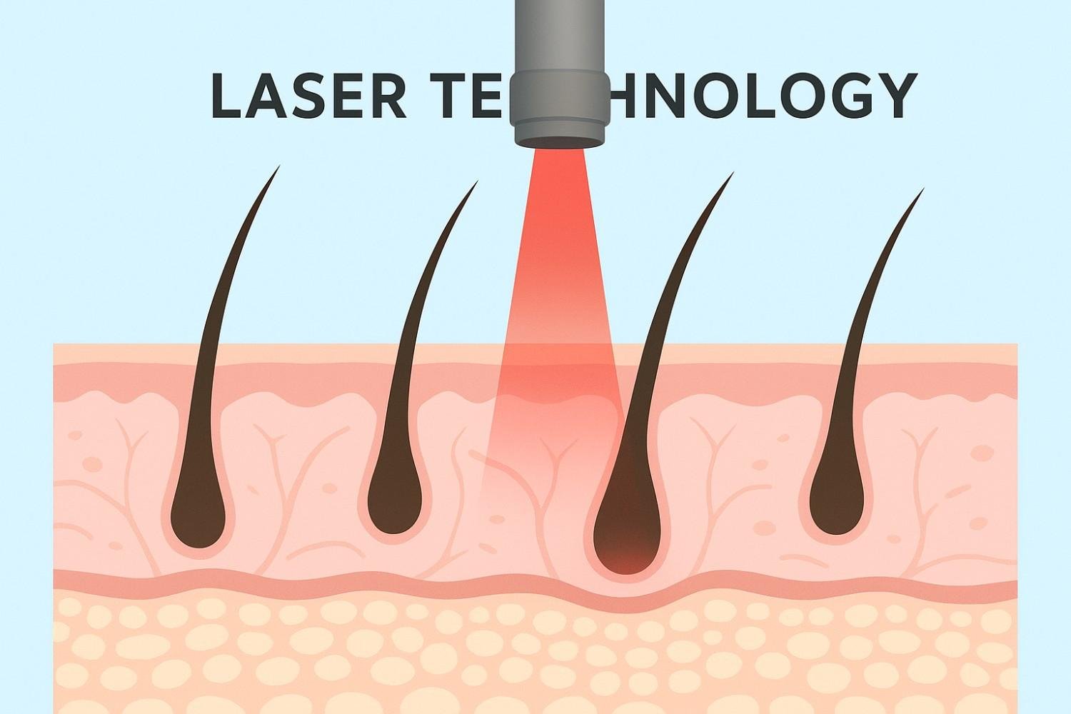 How laser hair removal near me works - laser light targeting hair follicles for permanent results