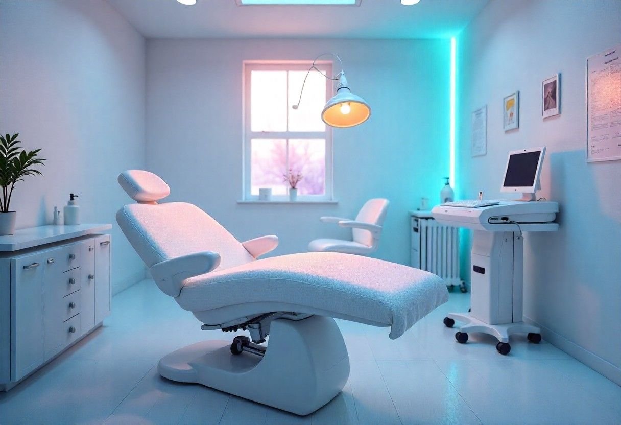 Modern laser scar removal equipment in AM Aesthetics treatment room