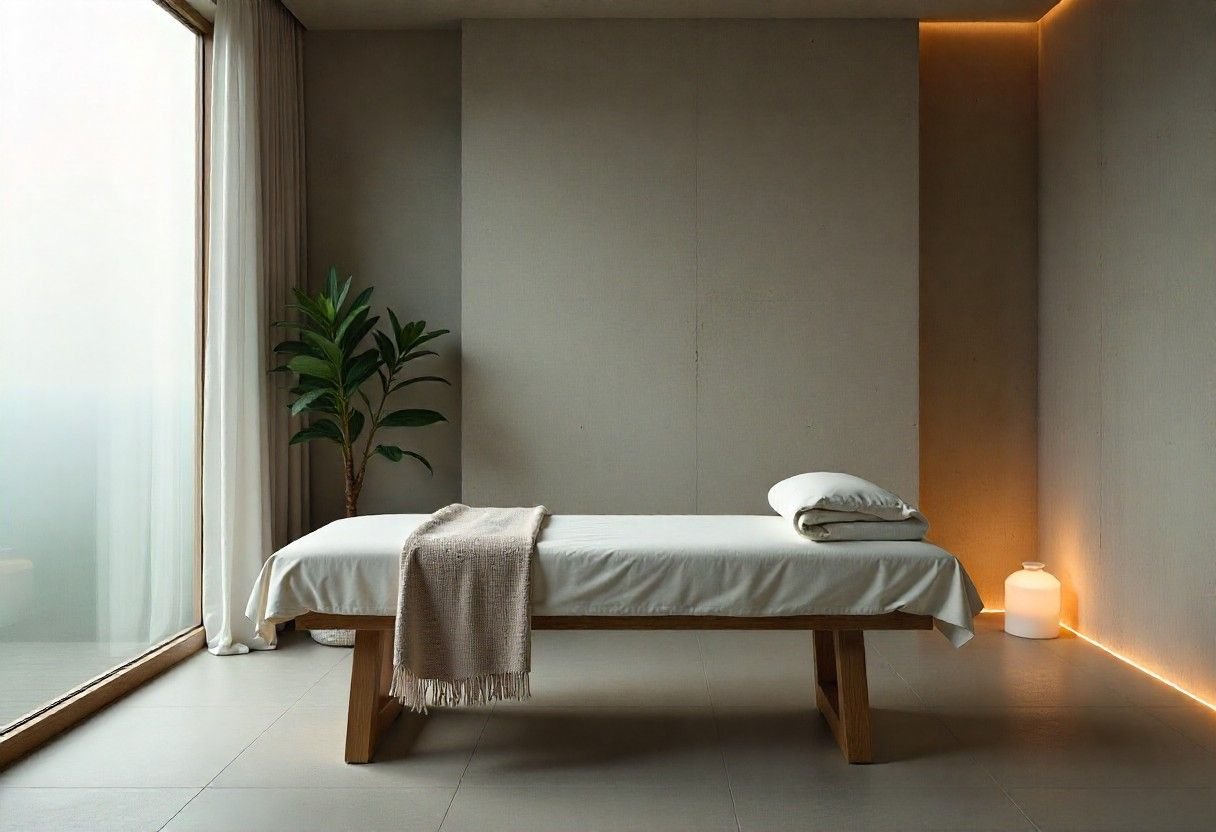 Relaxing treatment environment for cellulite reduction at AM Aesthetics London