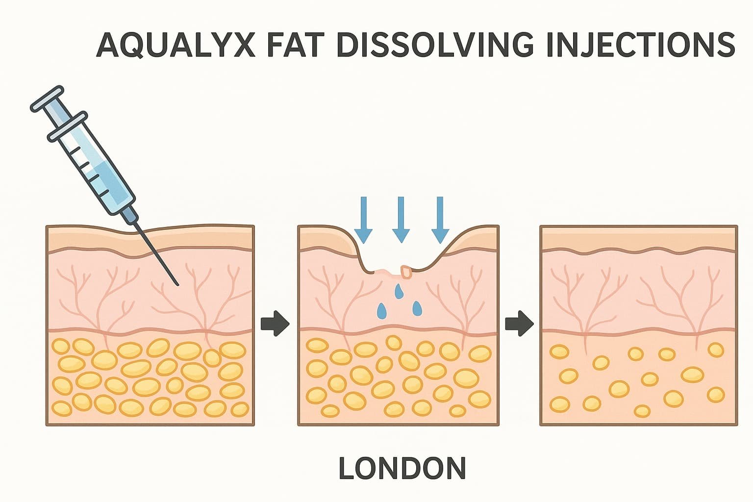 How does Aqualyx work London scientific diagram fat cell breakdown process