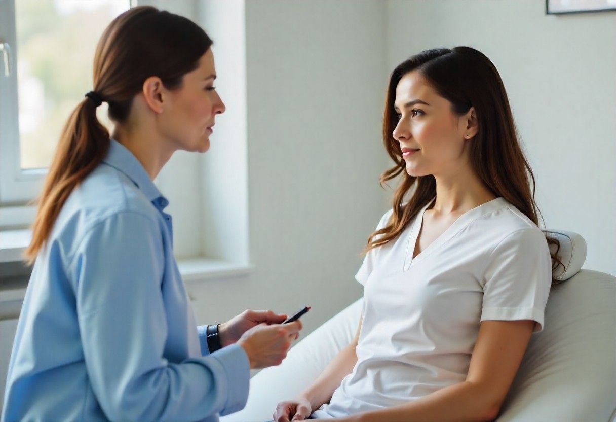 Patient consultation showing personalized aesthetic treatment planning