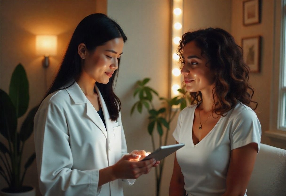 Professional consultation at AM Aesthetics showing personalized treatment planning
