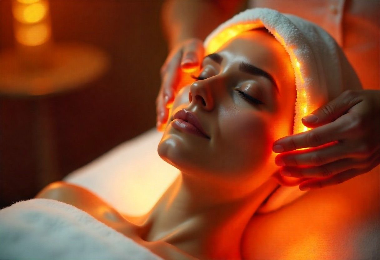 Professional aesthetician performing an advanced rejuvenation facial treatment using medical-grade products at AM Aesthetics