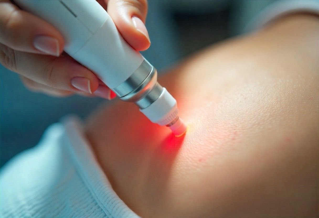 Professional fat freezing treatment being performed at AM Aesthetics London