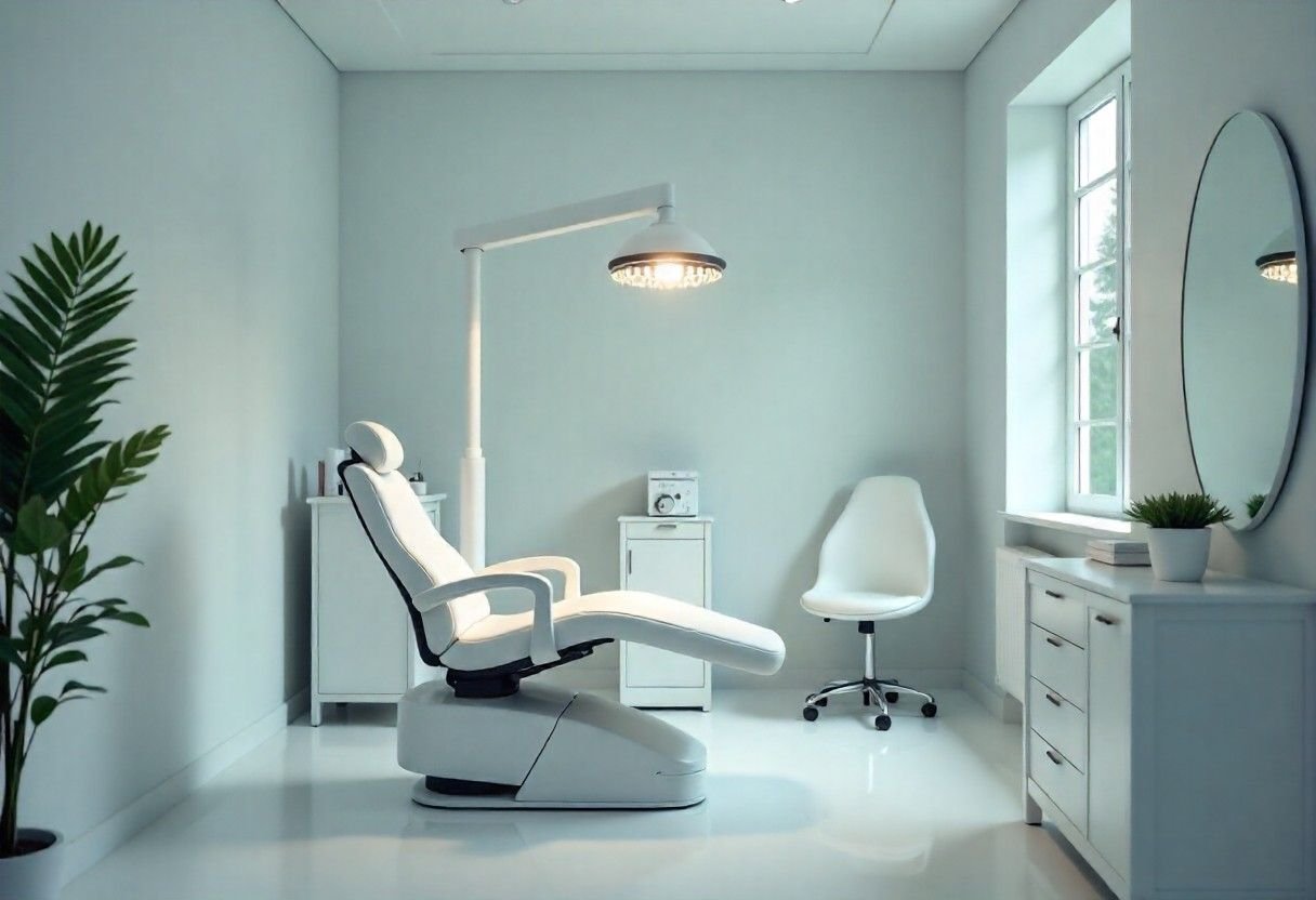 Modern aesthetic consultation room showcasing personalized treatment approach