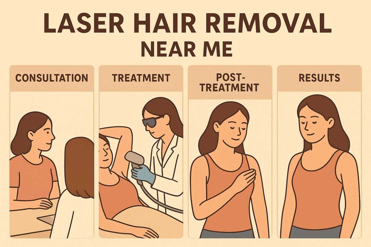 Complete laser hair removal near me journey - treatment timeline for permanent results