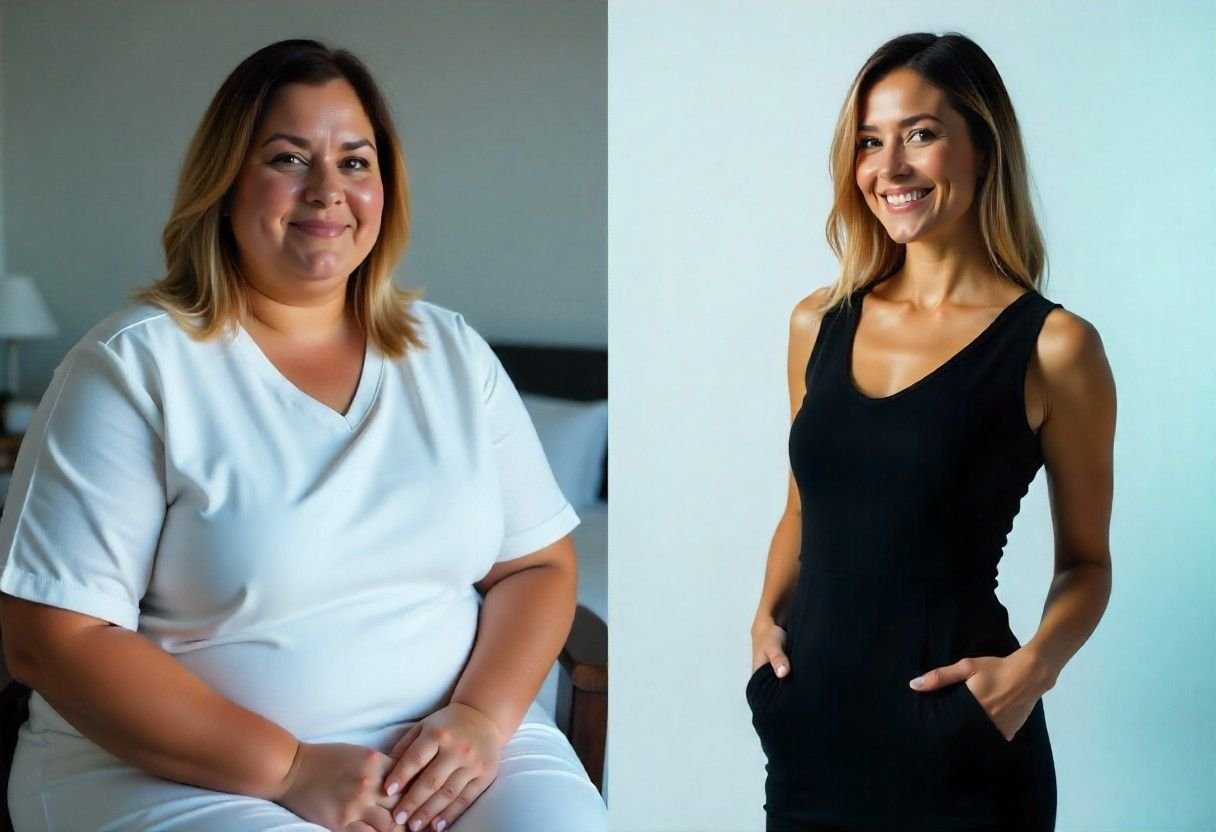 Combined body contouring and skin tightening results showing comprehensive body transformation