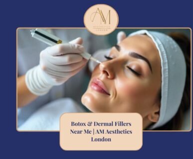 Close up of female getting botox treatment in AM Aesthetics