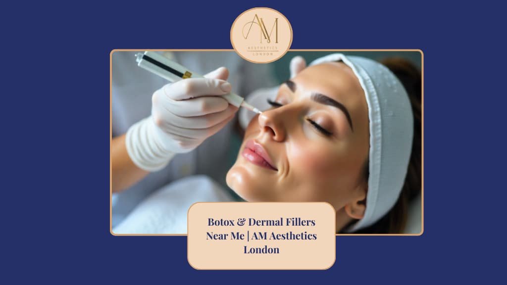 Close up of female getting botox treatment in AM Aesthetics
