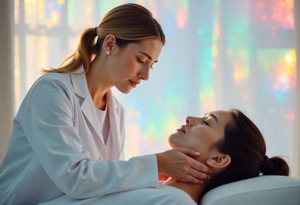 Expert consultation for Botox platysmal bands treatment at AM Aesthetics London clinic