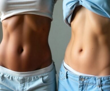 Professional stretch mark removal results showing dramatic improvement at AM Aesthetics London clinic