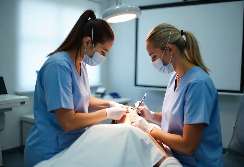 AM Aesthetics London anti wrinkle training course with expert instructors and medical professionals