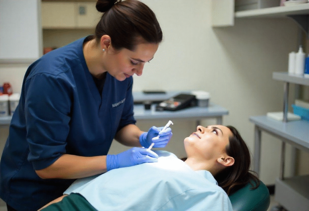 Hands-on anti-wrinkle training with live models at best botox academy London