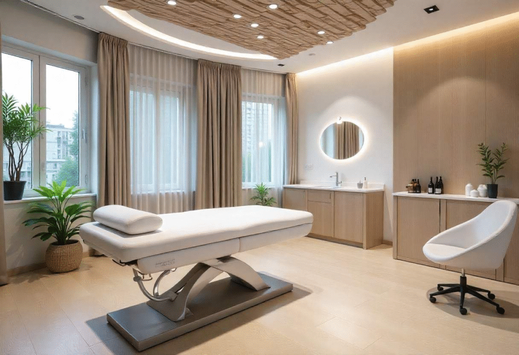 AM Aesthetics Academy modern training facility with professional equipment for aesthetic courses
