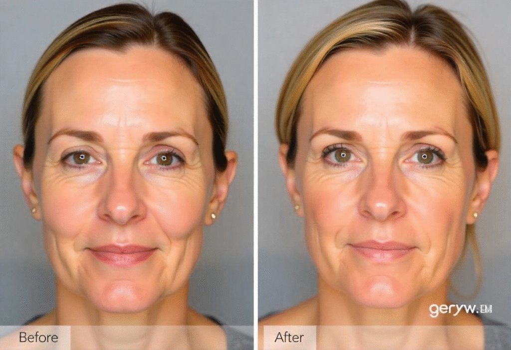 Natural aesthetic treatment results showcasing professional training quality at AM Aesthetics Academy