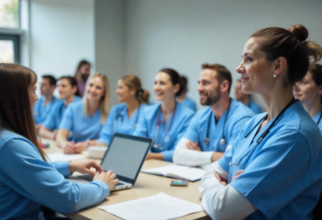 Medical professionals attending Botox and filler training at AM Aesthetics Academy London