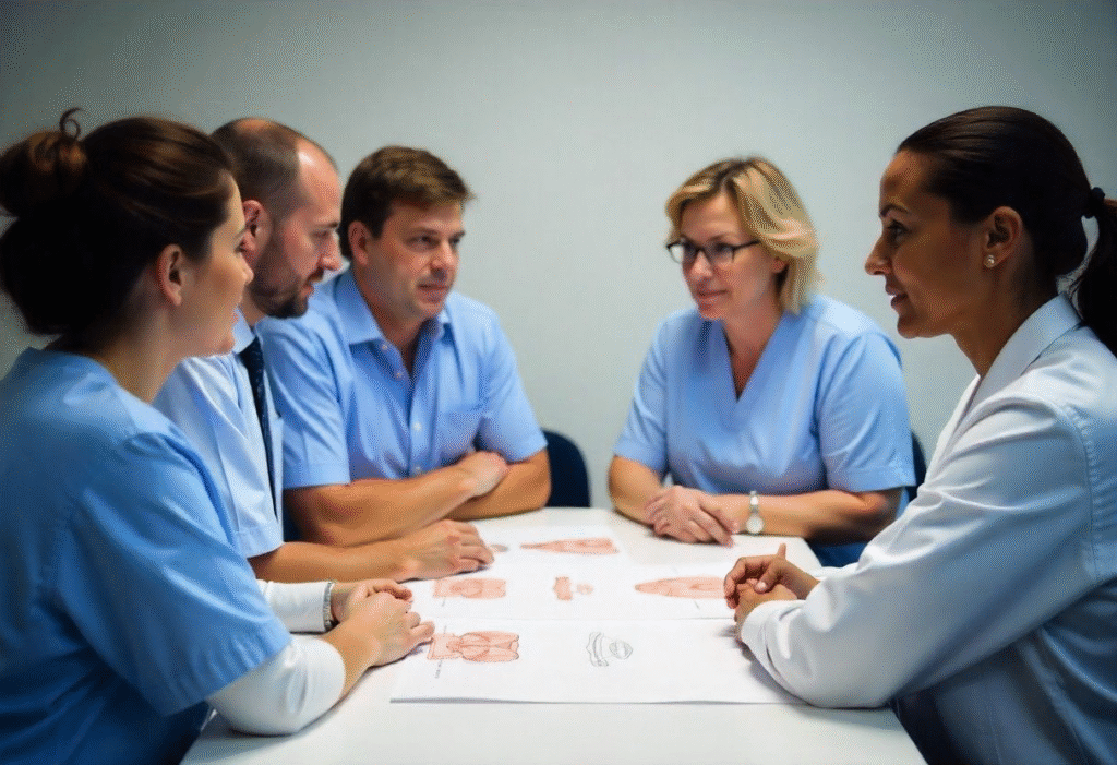 Medical professionals learning anti wrinkle training eligibility requirements and facial anatomy