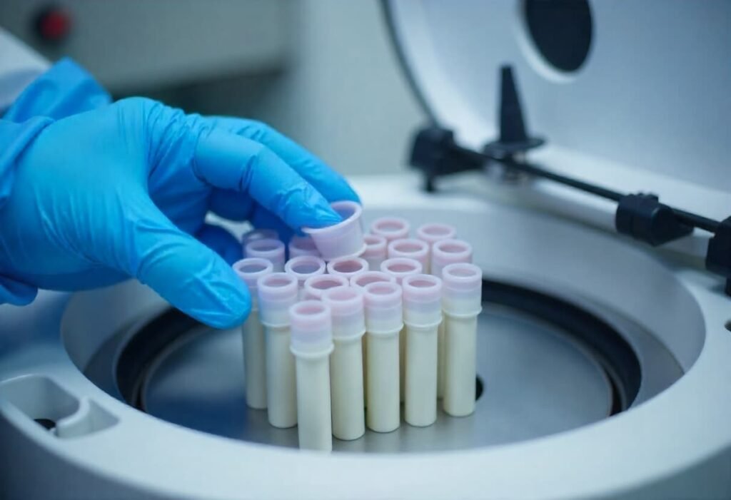 Medical-grade PRF preparation at AM Aesthetics London clinic