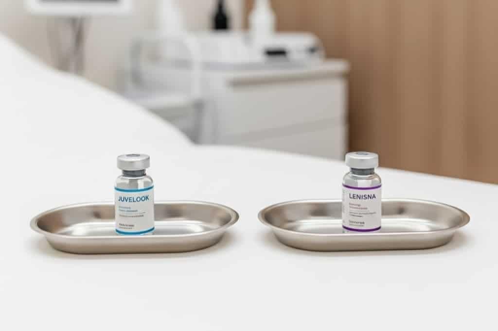 Juvelook vs Lenisna skin booster comparison for aesthetic training